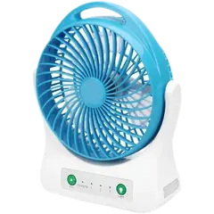 WEIDASI Rechargeable Fan WD-202 Portable mini USB with Light. - Rokomari